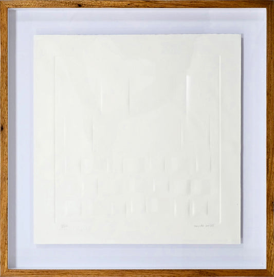 Quadro pronto com Gravura Assinada 58X58 9/50 - Galvão