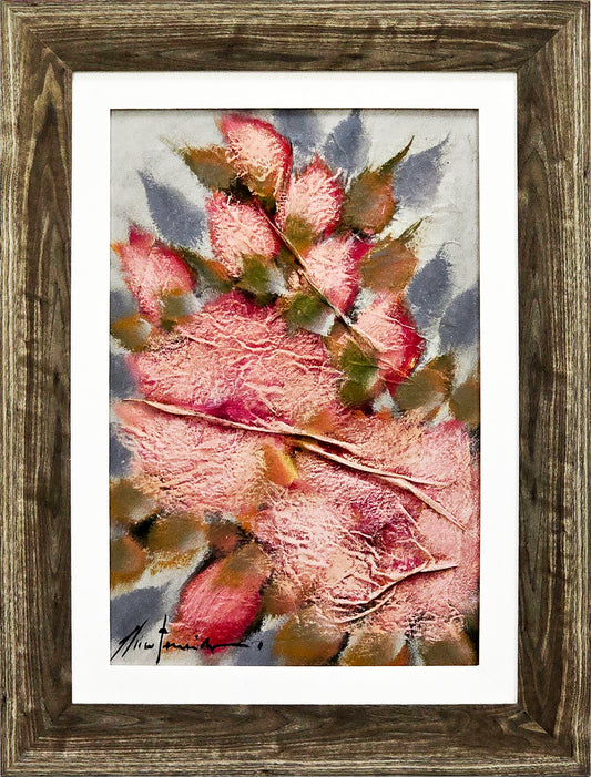 Quadro pronto com tela rosa Chico Ferreira  81,5X61,5