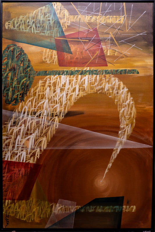 Quadro Pronto (ORIGINAL) - Tela Amarelo (Jefferson Braga) 82x122