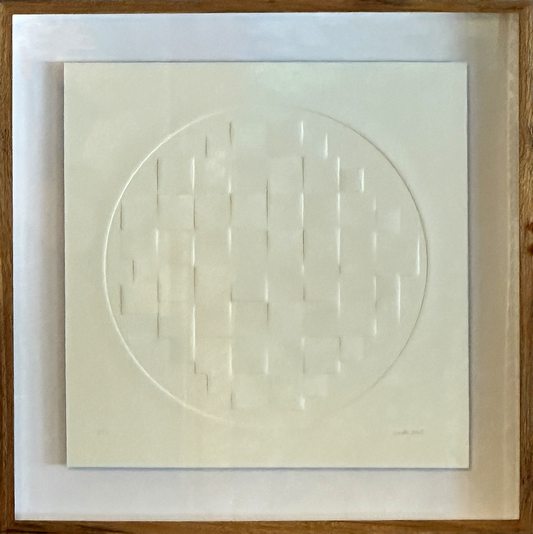 Quadro Pronto com Gravura Assinada - Texturas - (Galvão) 58x56