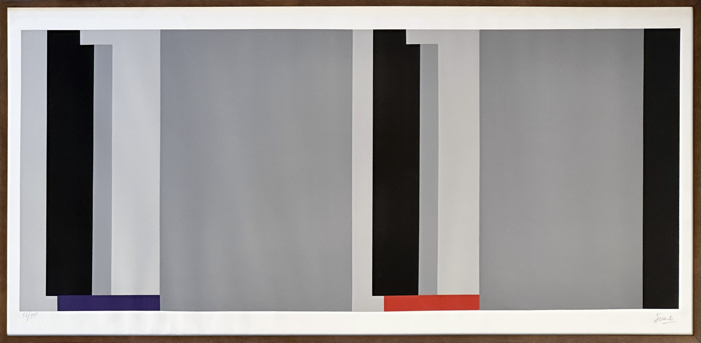 Quadro pronto com Gravura Assinada (Eduardo Sued) 12/108 74x148