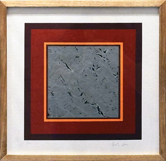 Quadro Pronto com Gravura Assinada - (Gonçalo Ivo)  3/50 36,5X36,5