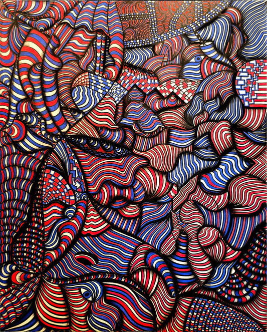 Quadro pronto (ORIGINAL) Neo-Opus - (Felipe Hueb) 100x80cm
