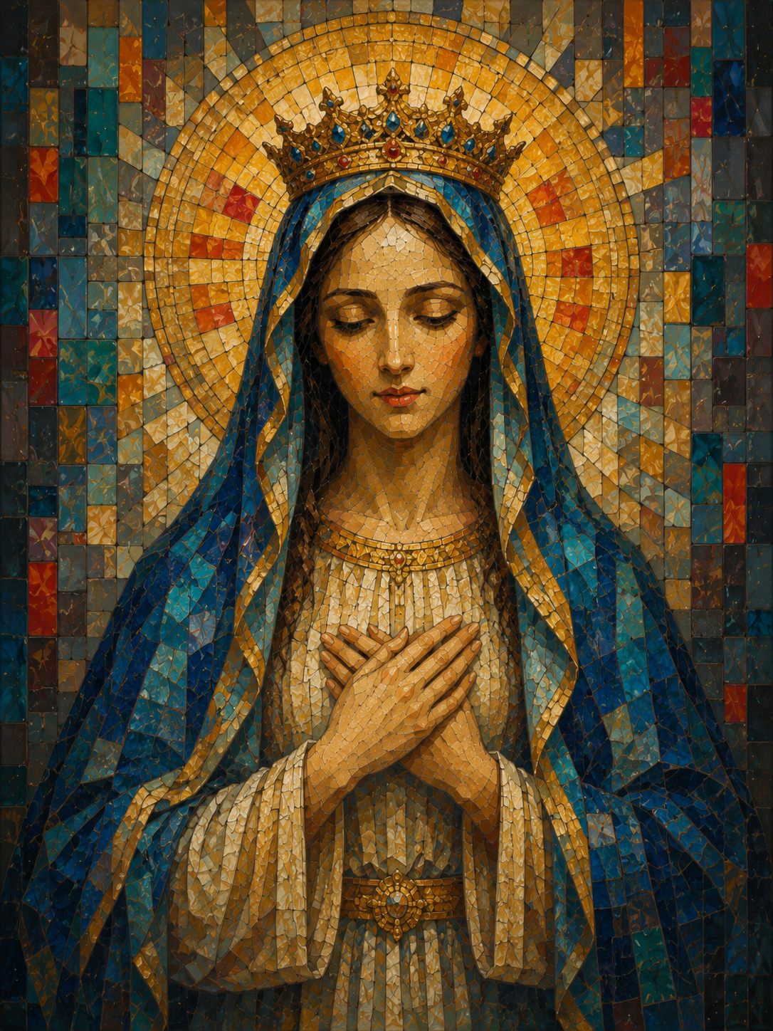 Quadro Virgem Maria Coroada