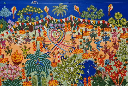 Quadro ORIGINAL | Festas Juninas – Pintura Acrílica | (Ramón Maldonado Díaz) (Pirenópolis, 2025)
