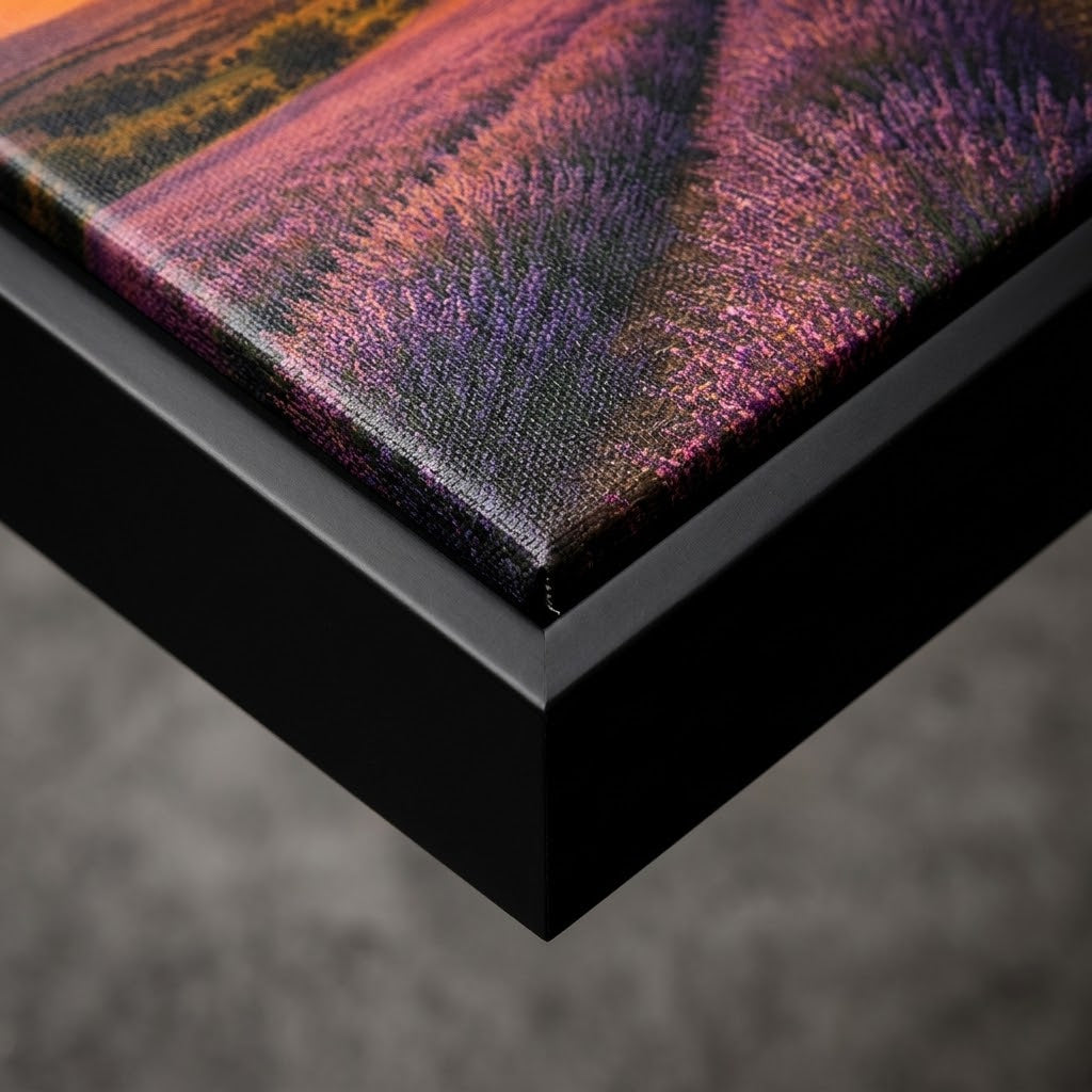Quadro Campo de Lavandas ao Pôr do Sol