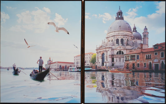 Quadro Díptico em Canvas – Veneza Regali