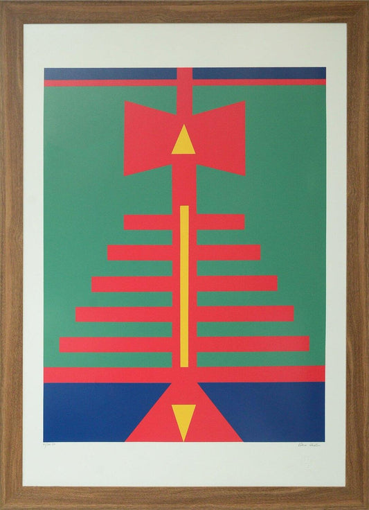 Quadro pronto com Gravura Assinada Rubem Valentim 74/100PM 106 CM x 76 CM