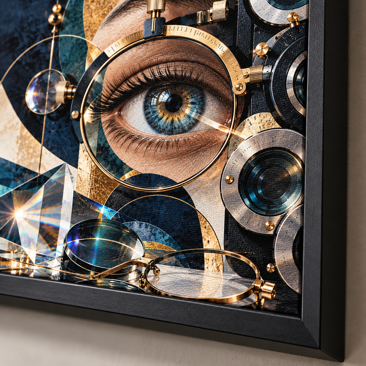 Quadro Exame de Vista e Óptica