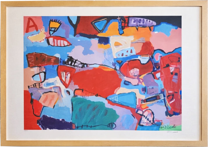 Quadro pronto com Gravura Assinada Tarcísio Viriato 105x75